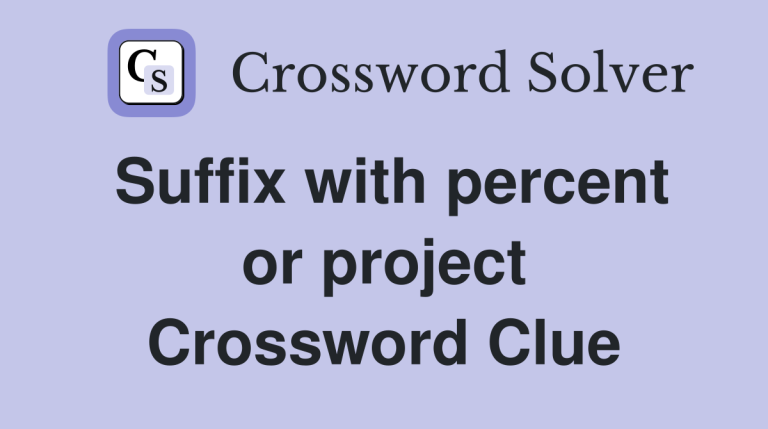 Understanding the Suffix with Percent or Project: Clarifying Their Meaning and Uses
